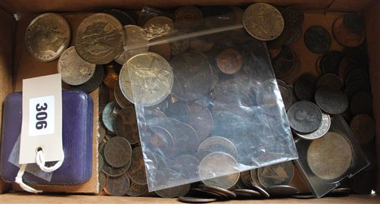 Collection various GB medals, coins & tokens, inc Spink German Fleet 1916 & Transvaal Commemorative 1899-1900 (some foreign)